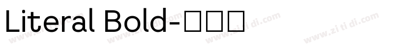 Literal Bold字体转换